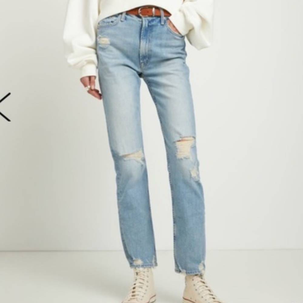 Mother high waisted rider skimp jeans